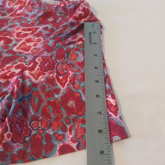 Logo by Lori Goldstein women's size M multicolored tunic top - Picture 9 of 13